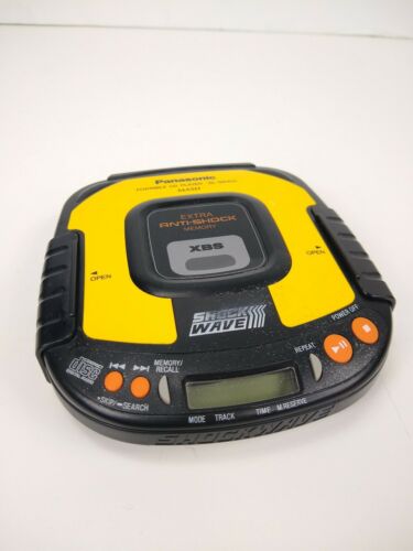 Panasonic Shock Wave Portable CD Compact Disc Player SL-SW405 Yellow XBS - WORKS