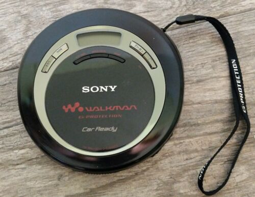 Sony CD Walkman D-EJ626CK Discman G-Protection Portable CD Player Black TESTED