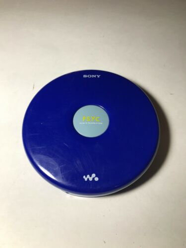 Sony PSYC Walkman CD AM FM Player D-FJ040 Blue Discman