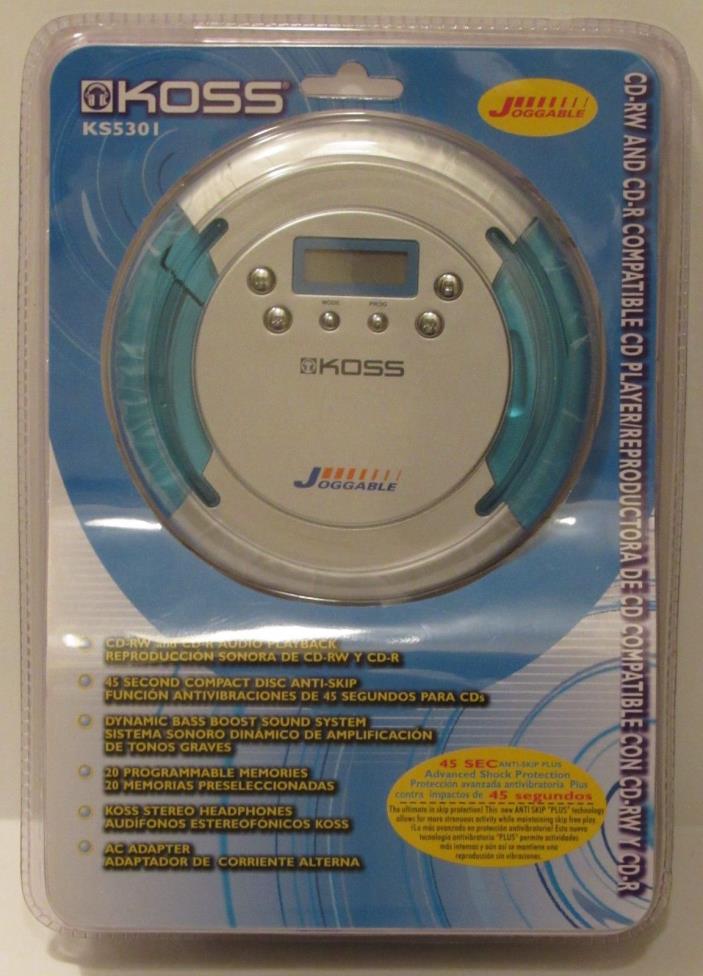 Koss Portable CD Player Model KS5301 Brand New/Sealed RARE