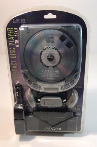 GPX New Compact Disc Player With Car kit C3918BI Anti-Skip Free Shipping