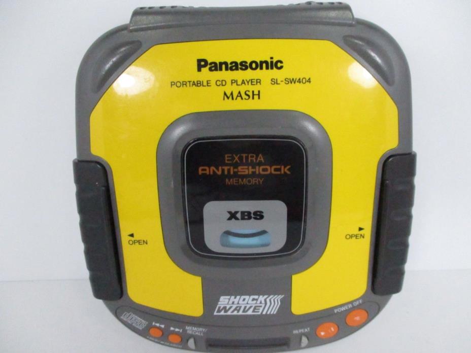 Panasonic SL-SW404 Portable CD Player MASH Shockwave XBS Anti-Shock Discman