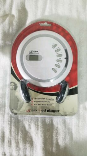GPX DISCMAN PORTABLE CD PLAYER & HEADPHONES MODEL # CDP1805 NEW IN PACKAGE