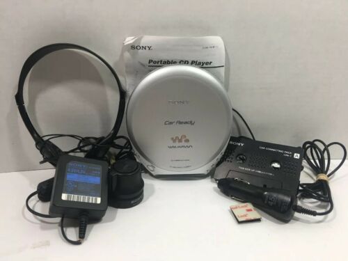 Sony CD Walkman D-EJ368CK with Power Adapter, Car Charger, RM-MC24C Remot