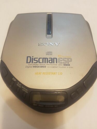 sony d-e301 discman compact disc player mega bass avls 1bit DAC shock protection