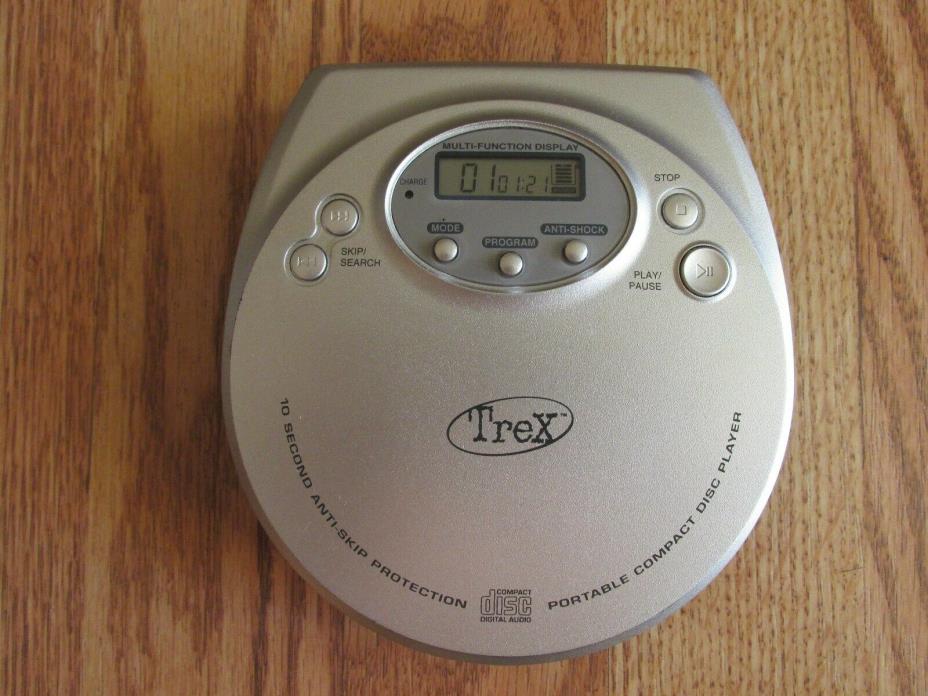 Trex CD-314 Anti-Skip 10 Second Protection Portable Compact Disc Player