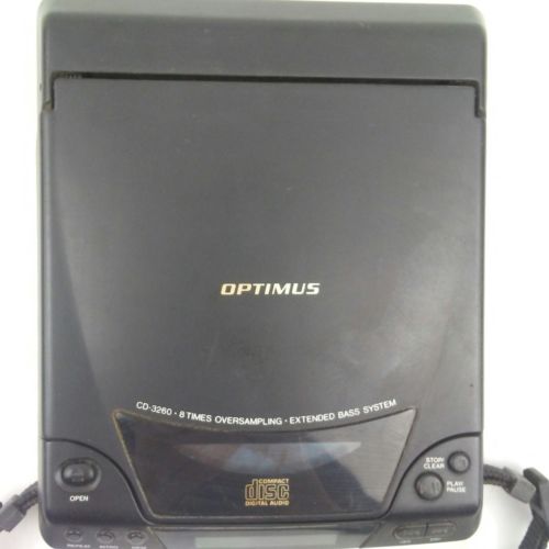 Vintage 1992 Optimus CD-3260 Portable CD Player Tested RadioShack Discman WORKS