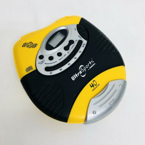 Ultra Sports by Audiophase - Portable CD Player/Digital AM/FM Tuner Yellow