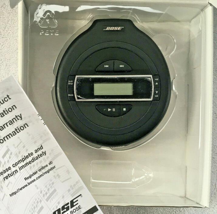 Bose Portable CD Player PM-1 Black Anti Skip - New in Original Box