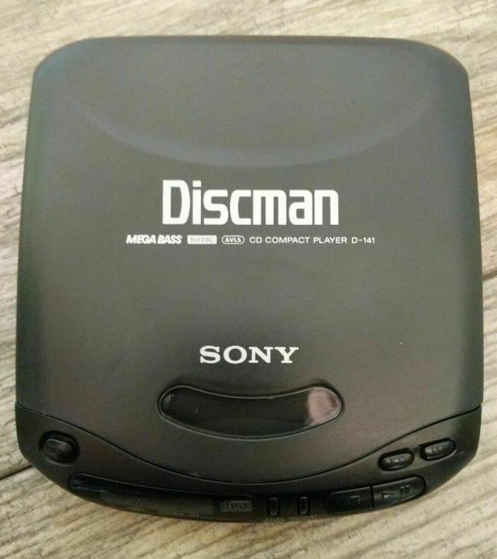 Sony Discman Mega Bass CD Compact Disc Player D-141 Black