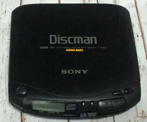 Vintage Sony Discman D-132CK CD Compact Player Black Tested Works