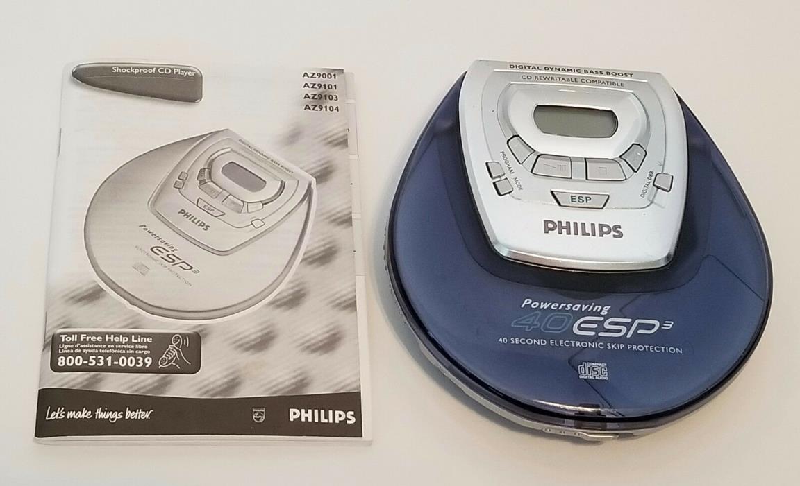 Philips 40 esp Digital Dynamic Boost CD Rewritable Compatible Portable CD Player