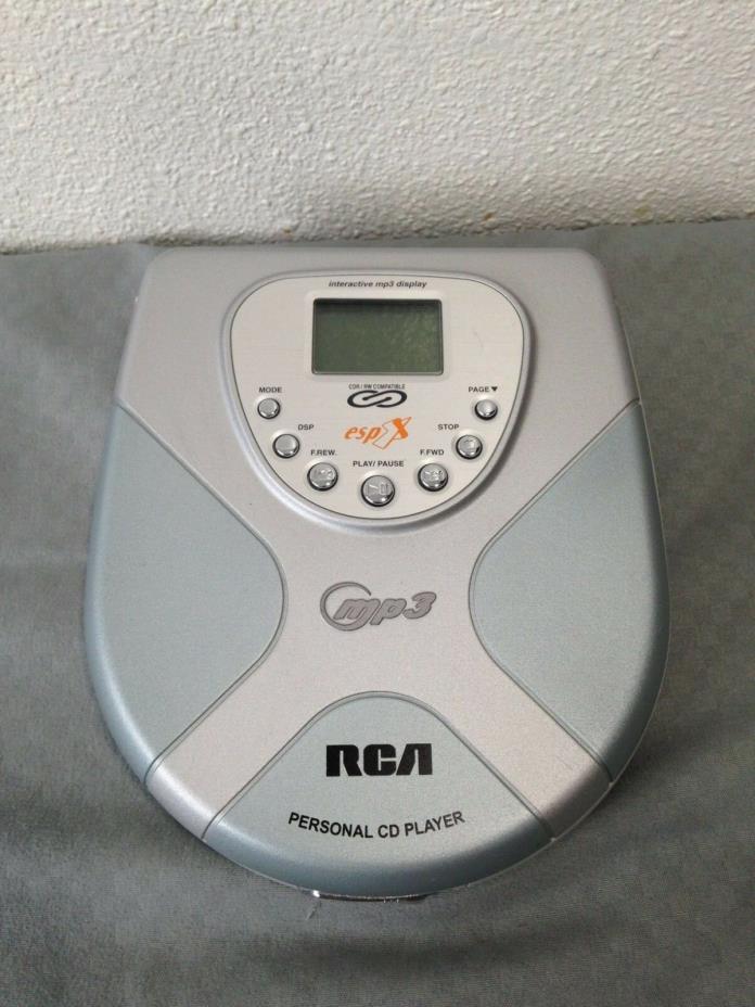 RCA Portable Personal MP3 CD Player RP-2410 Tested/Working ESP X