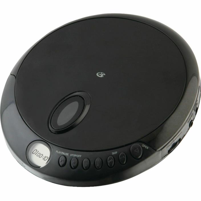 GPX PC301B PORTABLE CD PLAYER WITH 60-SECOND ANTI-SKIP PROTECTION - NEW