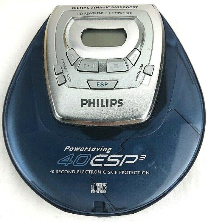 Philips Portable CD Player Powersaving 40 ESP3  CD-R RW PARTS ONLY