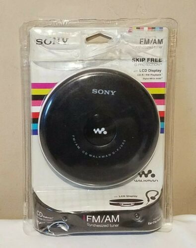 SONY CD WALKMAN D-FJ003 FM/AM Radio Portable CD Player W/G-Protection Brand New