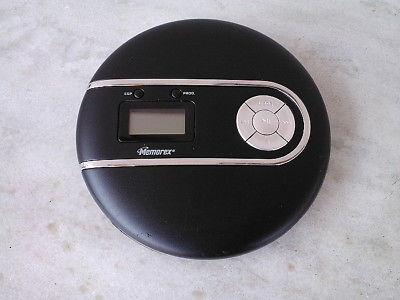 MEMOREX BLACK PORTABLE CD PLAYER MODEL # MD6443 (FOR PARTS OR FIX)