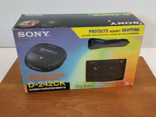 SONY D-242CK Discman Shock Protection Mega Bass Portable CD Player Car Kit inbox