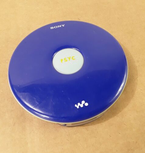 Sony PSYC Walkman CD AM FM Player D-FJ040 Blue Discman Tested and Working