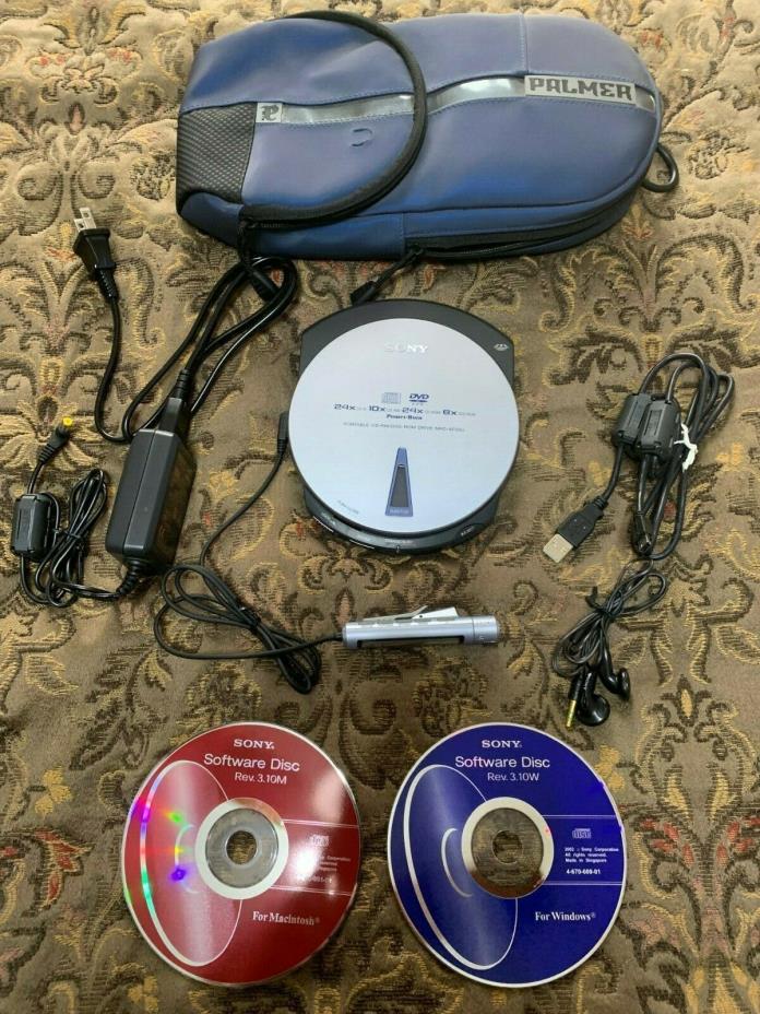 Sony MPD-AP20U Portable DVD-ROM/CD-RW Drive Bundle - TESTED