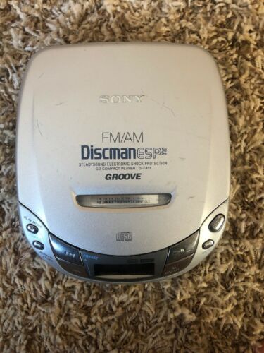 Sony Discman ESP2 D-F411 Portable AM/FM Radio CD Player Tested And Works