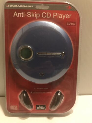 Sealed Durabrand Anti-Skip CD Player CD-857 With Headphones Portable
