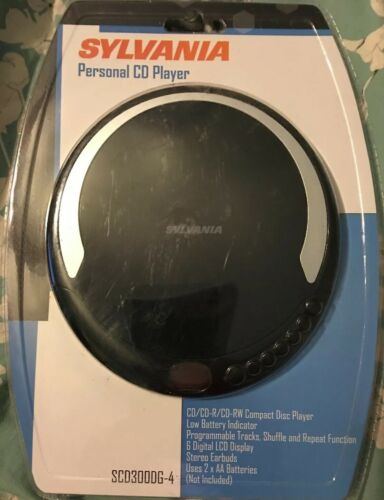 NEW Sylvania Personal CD Player w/  Earbuds SCD300DG-4 Walkman CD-R CD-RW