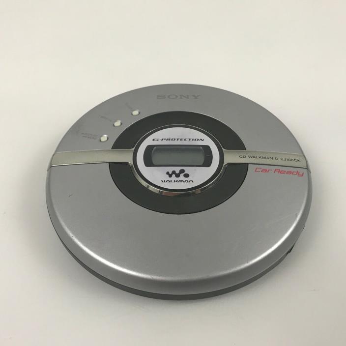 Sony Walkman CD Player D-EJ106CK w/ G-Protection Digital Mega Bass CD-R/RW 4.G5