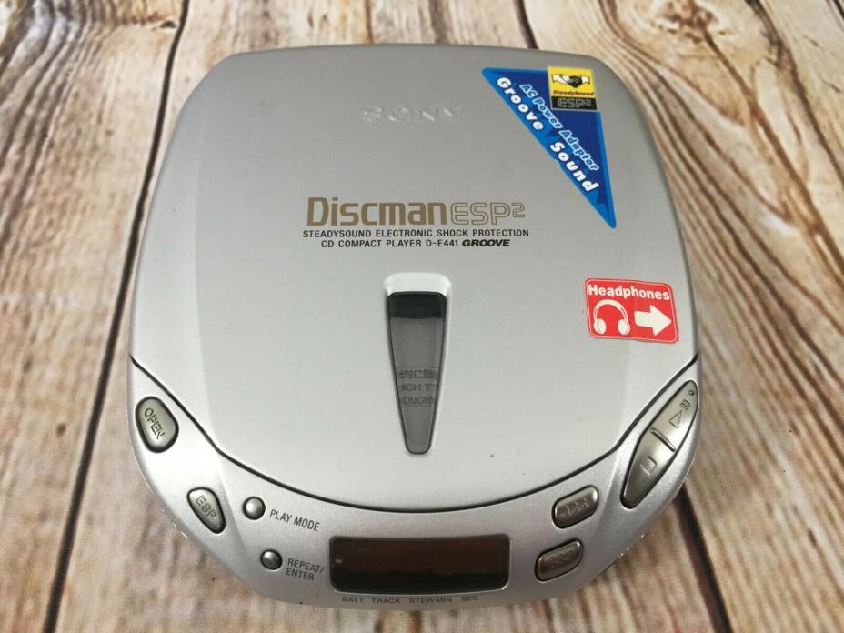 SONY D-E441 DISCMAN Groove ESP2 Electronic Shock Protection Works Great