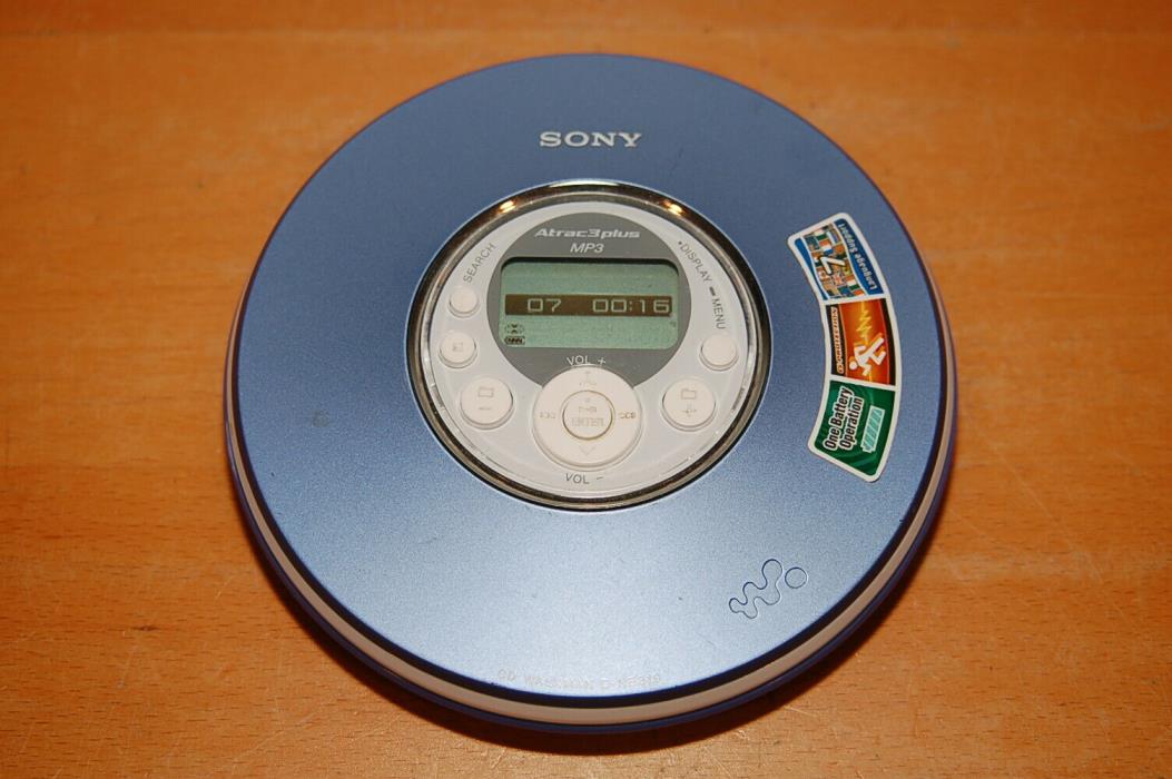 Sony D-NE319 Walkman MP3 & CD Player ATRAC3Plus Blue
