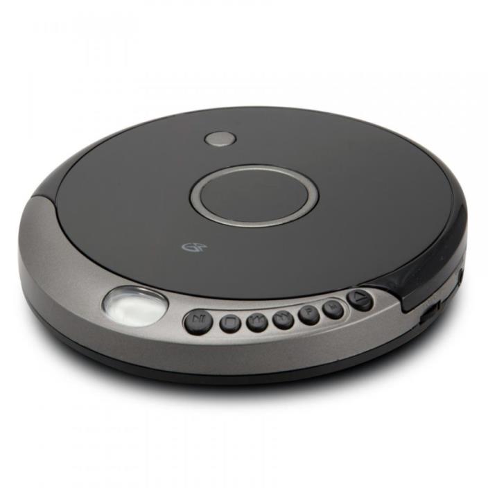 GPX PC807B Personal Portable MP3/CD Player with Anti-Skip Protection Stereo Earb