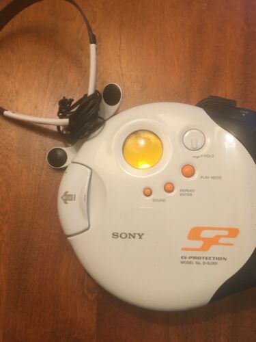 Sony S2 D-SJ301 Sports Walkman Portable CD Player w/ Headphones - For Parts