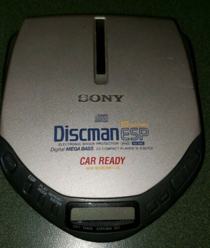 Sony Discman Portable CD Player D-E307CK, ESP Mega Bass,Compact Disc Works Great