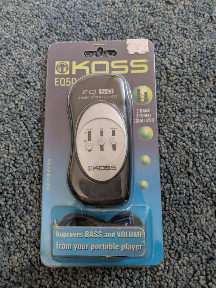 KOSS EQ50 Equalizer 3 Band Pocket Size Portable Stereo New