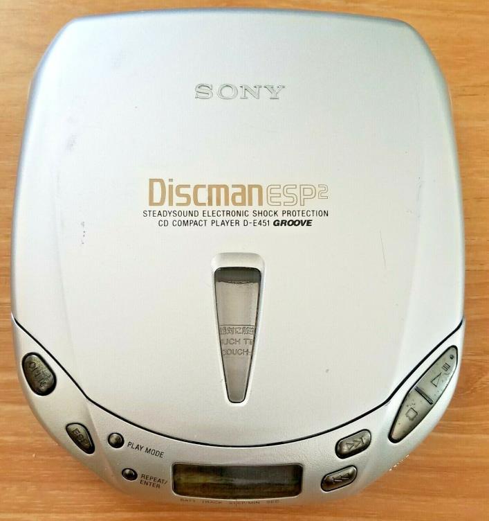 Sony D-E451 Discman ESP2 Compact CD Player - Tested Works