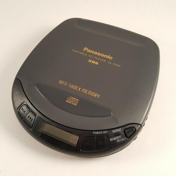 Panasonic SL-S202 Portable CD Player XBS Anti-Shock N1691 - Tested - FREE SHIP