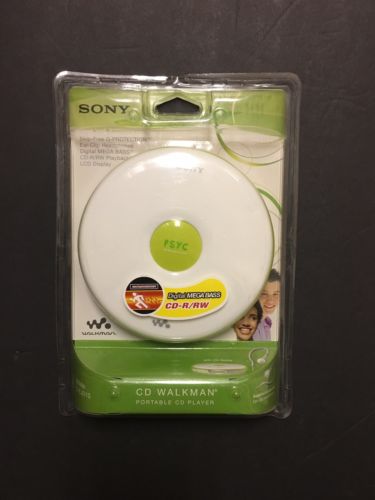 Sony PSYC D-EJ010 CD Walkman Portable CD Player Skip Free White New Sealed