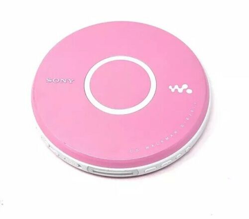 Sony D-EJ011 Portable Walkman CD Player Discman Pink For Part Not Working As Is