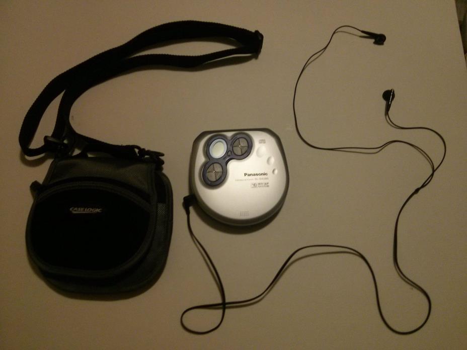Panasonic Portable CD Player SL-SX280 with Carrying Case Walkman Discman Tested