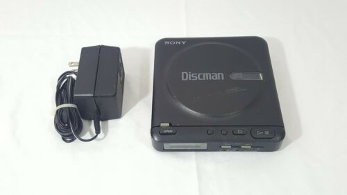 Vintage Sony Discman D-2 Portable CD Player 1988 Tested with AC Power Adapter