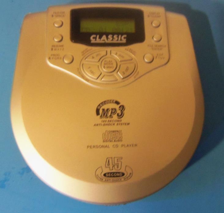 2001 Classic CD player / Mp3 Decoder 105 sec anti-shock Tested Works