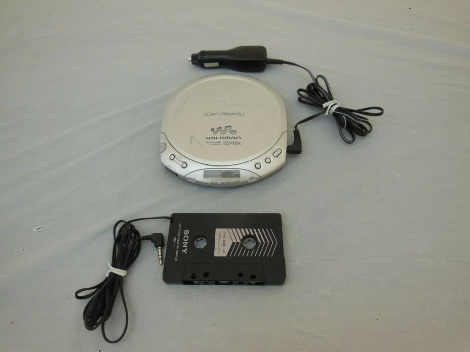Sony Walkman Car Ready Kit CD Player D-E226CK Power & Cassette Adapter ESPMAX