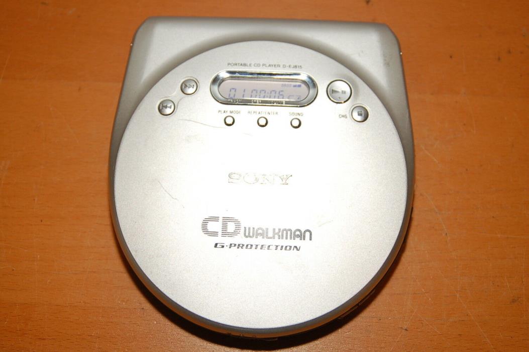 Sony Walkman D-EJ815 Portable CD Player - Working, door problem