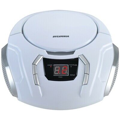 Sylvania Portable Cd Player With Am And Fm Radio (white)