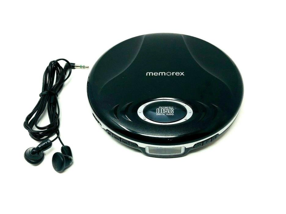 Memorex MD6451BLK Portable CD Discman CD-R Digital Audio Anti-Skip Buffer TESTED