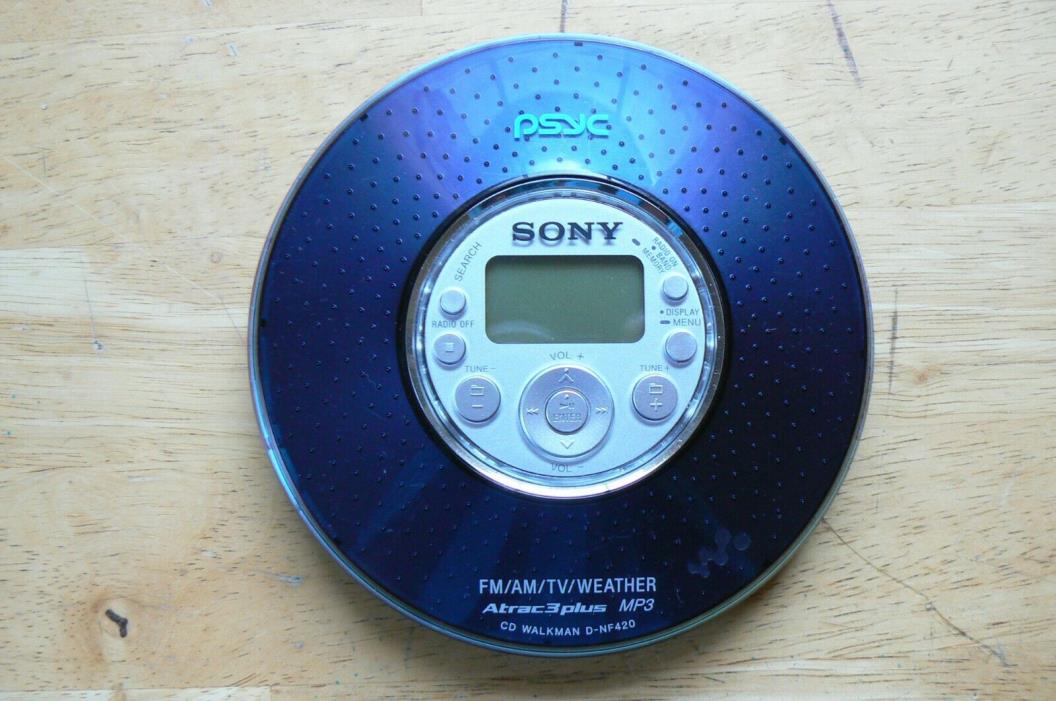 Sony CD Walkman. D-NF420. AM/FM. MP3 Discman.