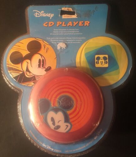 Walt Disney Studios Mickey Mouse Personal CD Player 2004 DCD6005-C Faceplates