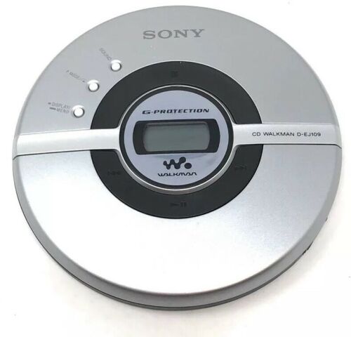 Sony D-EJ109 CD Player Walkman / Discman Mega Bass w/ G-Protection CD-RW