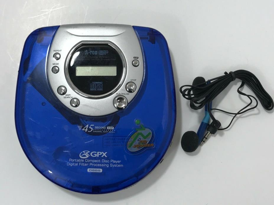 GPX Portable CD PLAYER C3949 A-ros ESP CD Jogger