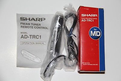 BRAND NEW Sharp MiniDisc Recorder Player FM/AM Tuner Remote Control AD-TRC1